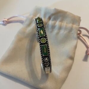 Carolyn Pollack Bracelet Relios Collection Sterling Silver 925 Cuff Peridot